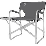 Coleman Aluminium Deck Chair with Table, Stol grå