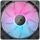 Corsair iCUE LINK RX140 RGB Dual, Sag fan Sort
