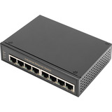 Digitus 8-port Gigabit Ethernet-netværk, Switch Sort
