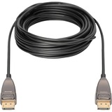 Digitus DisplayPort AOC hybrid fiberkabel, UHD 8K Sort
