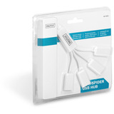 Digitus Slim Spider USB-hub, USB-A 2.0 stik > 4x USB-A stik, USB hub Hvid