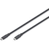 Digitus USB 3.2 Gen 2 silikone tilslutningskabel USB-C > USB-C Sort