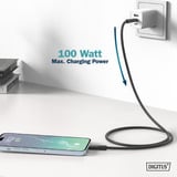 Digitus USB 3.2 Gen 2 silikone tilslutningskabel USB-C > USB-C Sort