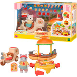 EPOCH Sylvanian Families - Mobil hamburgerbod med figur, Bygge legetøj 