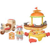 EPOCH Sylvanian Families - Mobil hamburgerbod med figur, Bygge legetøj 