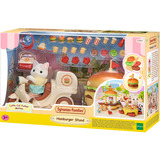 EPOCH Sylvanian Families - Mobil hamburgerbod med figur, Bygge legetøj 