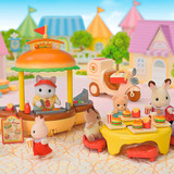 EPOCH Sylvanian Families - Mobil hamburgerbod med figur, Bygge legetøj 