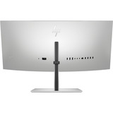 HP Series 7 Pro 34" WQHD Conferencing Monitor - 734pm, LED-skærm Sort/Sølv, 86,4 cm (34"), 3440 x 1440 pixel, Wide Quad HD, LCD, 5 ms, Sort, Sølv