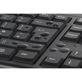 Kensington KM150 EQ trådløst skrivebordssæt, Desktop sæt Sort, DE-layout, Membran , Trådløs, RF trådløst, Membran, QWERTZ, Sort, Mus inkluderet