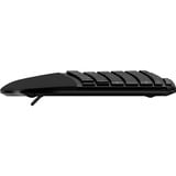 Kensington Pro Fit Ergo KB675 EQ TKL tastatur Hjemme/kontor USB + RF Wireless + Bluetooth AZERTY Fransk Sort Sort, DE-layout, Tenkeyless (80 - 87%), Kabel & trådløs, USB + RF Wireless + Bluetooth, Membran, AZERTY, Sort