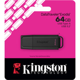 Kingston DataTraveler Exodia 64 GB, USB-stik Sort