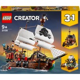 LEGO Creator Piratskib, Bygge legetøj Byggesæt, 9 År, 1262 stk, 2,03 kg