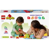 LEGO DUPLO Mit første Tog med tal – lær at tælle, Bygge legetøj Byggesæt, Plast, 23 stk, 532 g