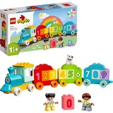 LEGO DUPLO Tog med tal – lær at tælle, Bygge legetøj Byggesæt, Plast, 23 stk, 532 g