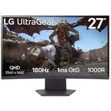 LG 27GS60QX, Gaming Skærm Sort