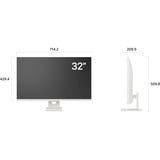LG Smart Monitor 32U721SA-W, LED-skærm Hvid