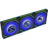 Lian Li UNI FAN SL-INF LCD FLEX 120 Wireless, Sag fan Sort