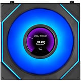 Lian Li UNI FAN SL-INF LCD FLEX 120 Wireless, Sag fan Sort