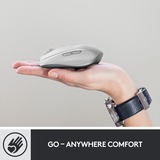 Logitech Anywhere 3 for Business mus Højre hånd Bluetooth Laser 4000 dpi Lys grå, Højre hånd, Laser, Bluetooth, 4000 dpi, Grå