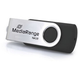 MediaRange MR1951, USB-stik Sort/Sølv
