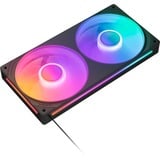 NZXT F240 RGB CORE, Sag fan Sort