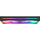 NZXT F240 RGB CORE, Sag fan Sort