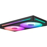NZXT F240 RGB CORE, Sag fan Sort