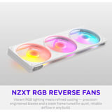 NZXT F360 RGB, Sag fan Hvid