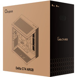 Ocypus Delta-C74-BKD200XX-GL, Towerkabinet Sort