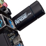 Patriot Supersonic Rage Lite USB-nøgle 32 GB USB Type-A 3.2 Gen 1 (3.1 Gen 1) Sort, Blå, USB-stik Sort/Blå, 32 GB, USB Type-A, 3.2 Gen 1 (3.1 Gen 1), 180 MB/s, Glide, Sort, Blå