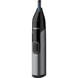Philips 3000 series Nose trimmer series 3000 NT3650/16 Næse-, øre- & øjenbrynstrimmer, Næse / Ohrenhaartrimmer grå/Sort, øre- & øjenbrynstrimmer, Grå, Rustfrit stål, Batteri, AA, Alkaline