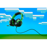 Razer Kraken V4 X - Minecraft Edition, Gaming headset Sort/Grøn