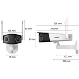 Reolink Duo Series W730, Overvågningskamera Hvid/Sort