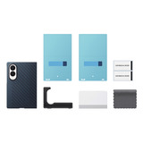 Samsung Carbon Magnet Etui, Mobiltelefon Cover mørkeblå