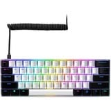 Sharkoon SGK50 S4 tastatur USB QWERTY US engelsk Hvid, Gaming-tastatur Hvid/Sort, Amerikansk layout, Kalih rød, 60%, USB, QWERTY, RGB LED, Hvid