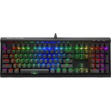 Sharkoon SKILLER SGK60 tastatur USB QWERTY US engelsk Sort, Gaming-tastatur Sort, Amerikansk layout, Kailh Box Hvid, Fuld størrelse (100 %), USB, Mekanisk, QWERTY, RGB LED, Sort