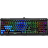 Sharkoon SKILLER SGK60 tastatur USB QWERTY US engelsk Sort, Gaming-tastatur Sort, Amerikansk layout, Kailh Box Hvid, Fuld størrelse (100 %), USB, Mekanisk, QWERTY, RGB LED, Sort