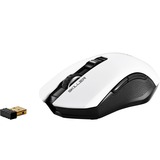 Sharkoon Skiller SGM3 mus Højre hånd RF Wireless + USB Type-A Optisk 6000 dpi, Gaming mus Hvid, Højre hånd, Optisk, RF Wireless + USB Type-A, 6000 dpi, Hvid