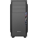 Sharkoon VS4-V Midi Tower Sort, Towerkabinet Sort, Midi Tower, PC, Sort, ATX, micro ATX, Mini-ITX, 16 cm, 38,5 cm