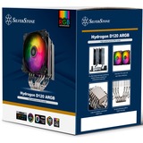SilverStone Hydrogon D120 Processor Luftkøler 12 cm Sort 1 stk, CPU køler Luftkøler, 12 cm, 56,23 kubikfod/min., Sort
