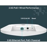 TP-Link Festa F76 Hvid Strøm over Ethernet (PoE), Adgangspunktet 2.4 GHz, 5 GHz, 6 GHz, WPA-Enterprise, WPA-Personal, WPA2-Enterprise, WPA2-Personal, WPA3-Enterprise, WPA3-Personal, 2500 Mbit/s