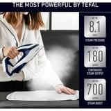 Tefal Pro Express Vision GV9812 3000 W 1,1 L Durilium AirGlide Autoclean soleplate Blå, Hvid, Damp strygejern station Blå/Hvid, 3000 W, 700 g/min, Durilium AirGlide Autoclean soleplate, 8,1 bar, 1,1 L, 180 g/min