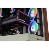 Thermaltake CA-11E-00MEWN-WS, Towerkabinet lysegrøn/træ