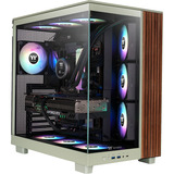 Thermaltake View 380 XL WS ARGB, Towerkabinet lysegrøn/træ