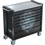 Wera 9702 Tool Rebel Værkstedsvogn Stainless XXL 2, med udstyr, Værktøj Rulleborde værktøjsvogn Sort/Sølv