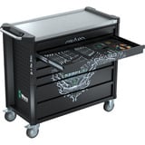 Wera 9702 Tool Rebel Værkstedsvogn Stainless XXL 2, med udstyr, Værktøj Rulleborde værktøjsvogn Sort/Sølv