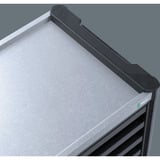Wera 9702 Tool Rebel Værkstedsvogn Stainless XXL 2, med udstyr, Værktøj Rulleborde værktøjsvogn Sort/Sølv