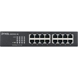 Zyxel GS1100-16 Ikke administreret Gigabit Ethernet (10/100/1000), Switch Ikke administreret, Gigabit Ethernet (10/100/1000), Stativ-montering, Kan monteres på væggen