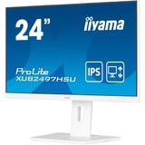 iiyama ProLite XUB2497HSU-W2 computerskærm 60,5 cm (23.8") 1920 x 1080 pixel Fuld HD LED Hvid, LED-skærm hvid (mat), 60,5 cm (23.8"), 1920 x 1080 pixel, Fuld HD, LED, 1 ms, Hvid