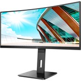 AOC P2 CU34P2A computerskærm 86,4 cm (34") 3440 x 1440 pixel Quad HD LED Sort, LED-skærm Sort, 86,4 cm (34"), 3440 x 1440 pixel, Quad HD, LED, 4 ms, Sort